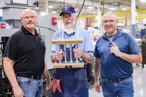 June Pillar Among Peers Recipient, Dave T., pictured with President Mike J. Reader and COO Dave Strand June Pillar Among Peers Recipient, Dave T., pictured with President Mike J. Reader and COO Dave Strand